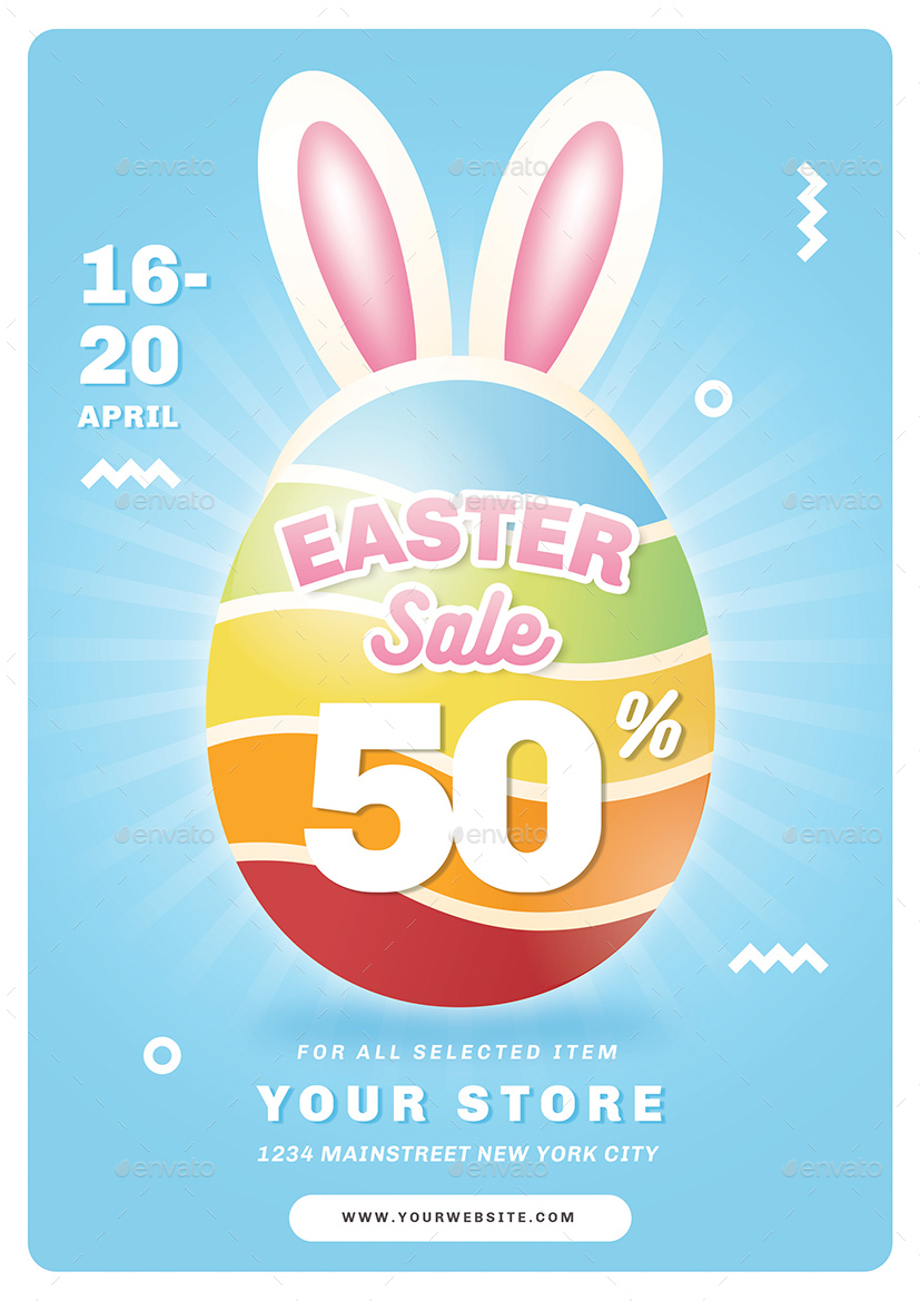 Easter Flyer, Print Templates GraphicRiver